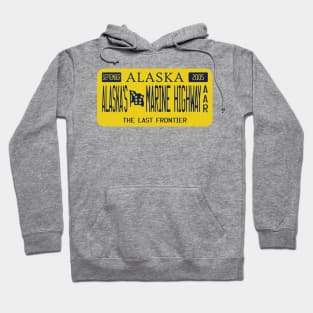 Alaska's Marine Highway All-American Road license plate Hoodie
